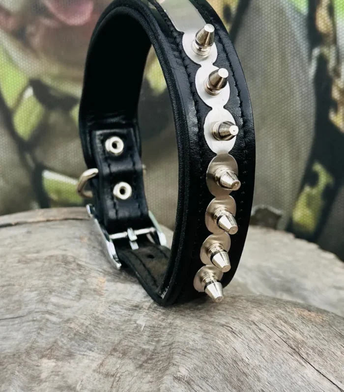 Personalized Leather Dog Collar, Engraved Custom Handmade Collar